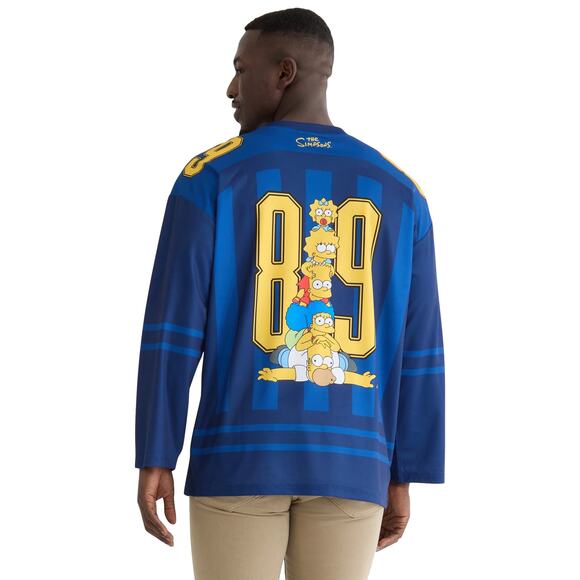 The Simpsons Hockey Jersey NWT Long Sleeve Men's Graphic - Picture 4 of 6